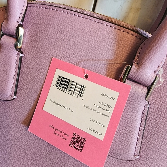 NWT Kate Spade Medium Dome Satchel In Orchid - Picture 5 of 9